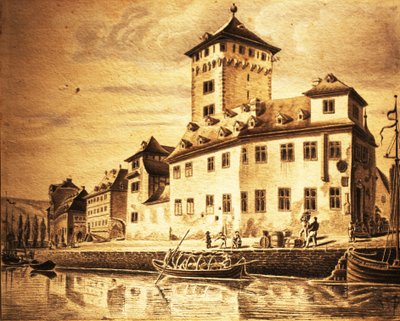 The Former Electoral Castle of Boppard in 1854 by Nikolaus Schlad